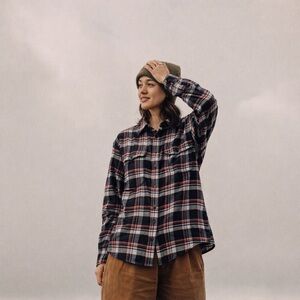 Tilley Plaid Flannel Shirt Cotton • L